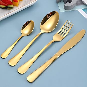 Cubiertos Set 24 Piezas En Acero - Steel Elegance 24-Piece Flatware Set